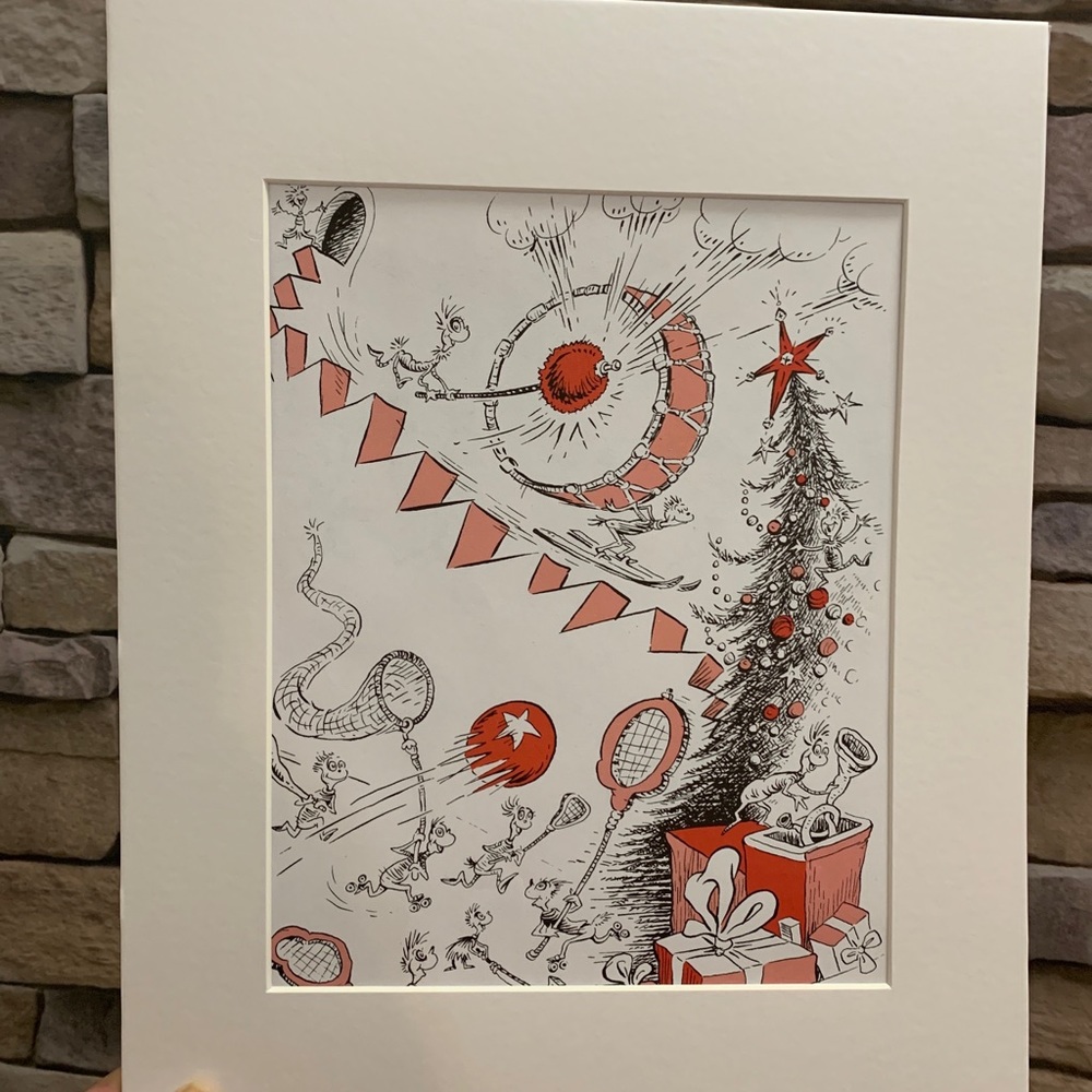 DR.SEUSS Lithograph 8x11" matted 11x14" (1957) NW - Picture 5 of 6